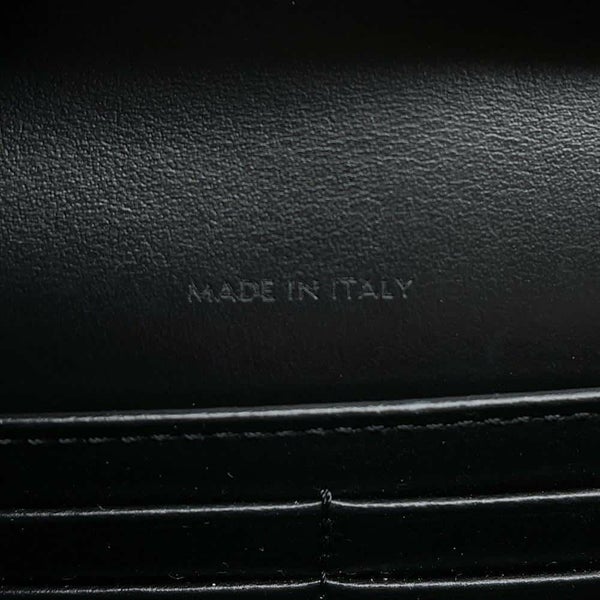 セリーヌ チェーンウォレット トリオンフ シャイニーカーフレザー 10L033DPV CELINE 黒