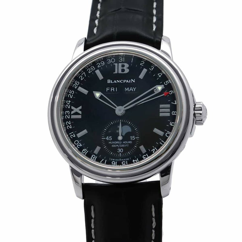 ブランパン レマン トリプルカレンダー ムーンフェイズ 2763-1130A-11 BLANCPAIN 腕時計 黒文字盤