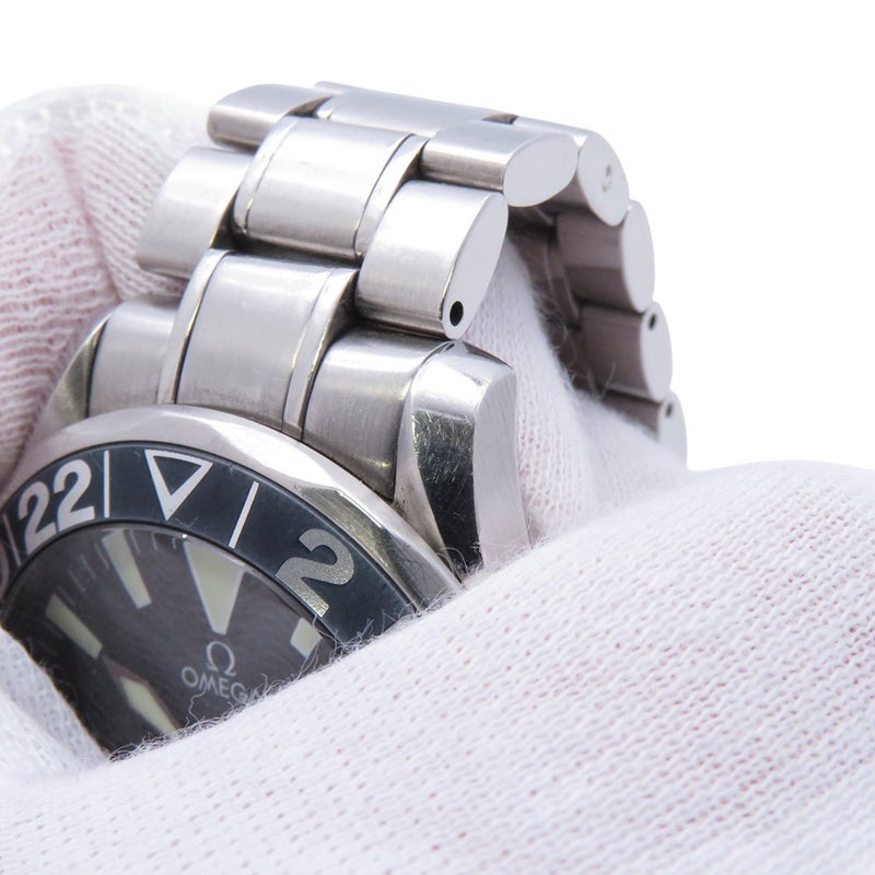 オメガ シーマスター ダイバー GMT デイト 2234.50.00 OMEGA 腕時計 黒文字盤