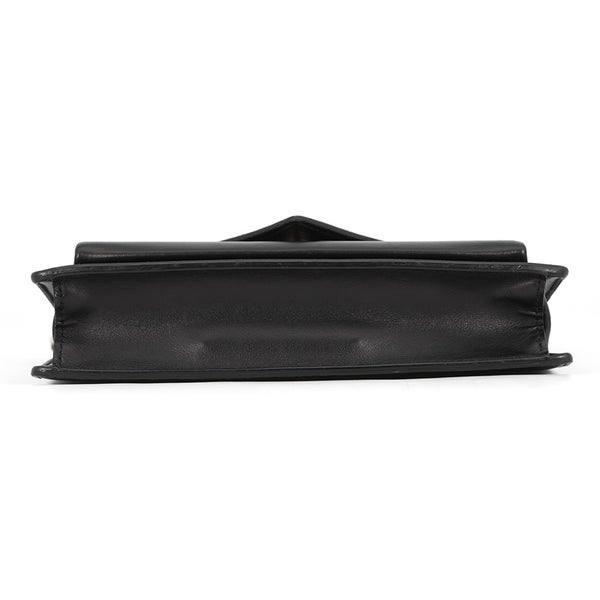 プラダ ショルダーバッグ ロゴ レザー 1BP020 PRADA 黒