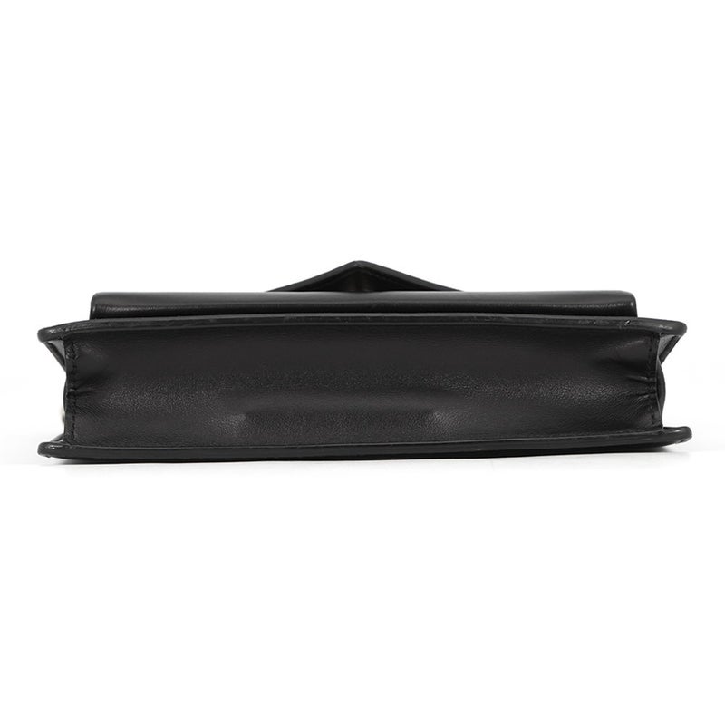 プラダ ショルダーバッグ ロゴ レザー 1BP020 PRADA 黒