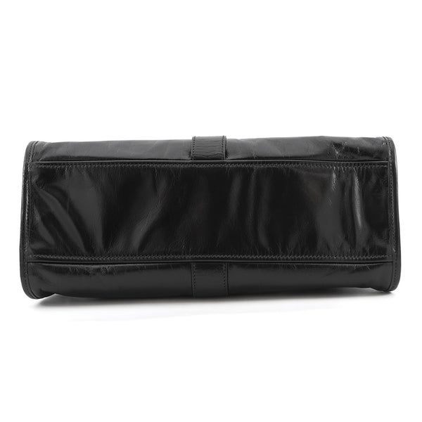 プラダ ショルダーバッグ ホーボーバッグ ミディアム レザー ロゴ 1BG563 PRADA 黒