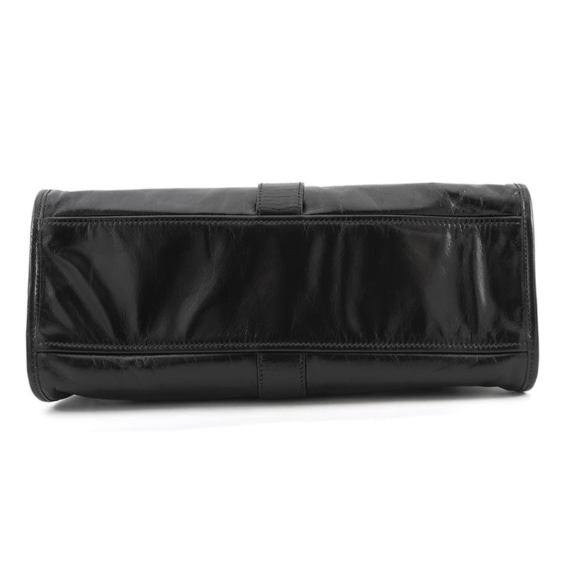 プラダ ショルダーバッグ ホーボーバッグ ミディアム レザー ロゴ 1BG563 PRADA 黒