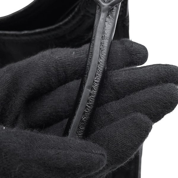プラダ ショルダーバッグ ホーボーバッグ ミディアム レザー ロゴ 1BG563 PRADA 黒