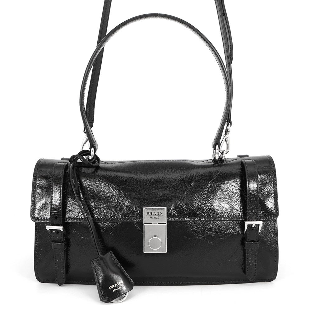 プラダ ハンドバッグ ロゴ レザー 1BN026 PRADA 2wayショルダーバッグ