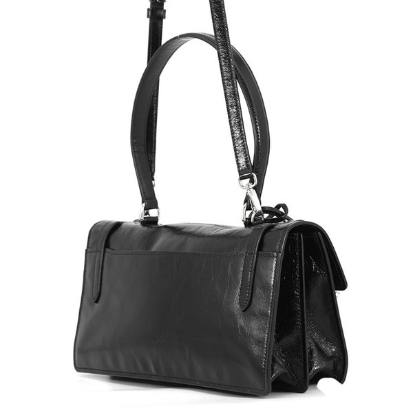 プラダ ハンドバッグ ロゴ レザー 1BN026 PRADA 2wayショルダーバッグ 黒