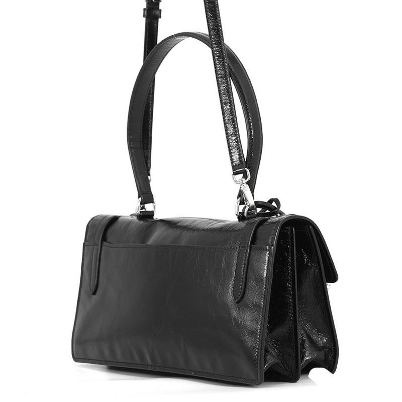 プラダ ハンドバッグ ロゴ レザー 1BN026 PRADA 2wayショルダーバッグ 黒