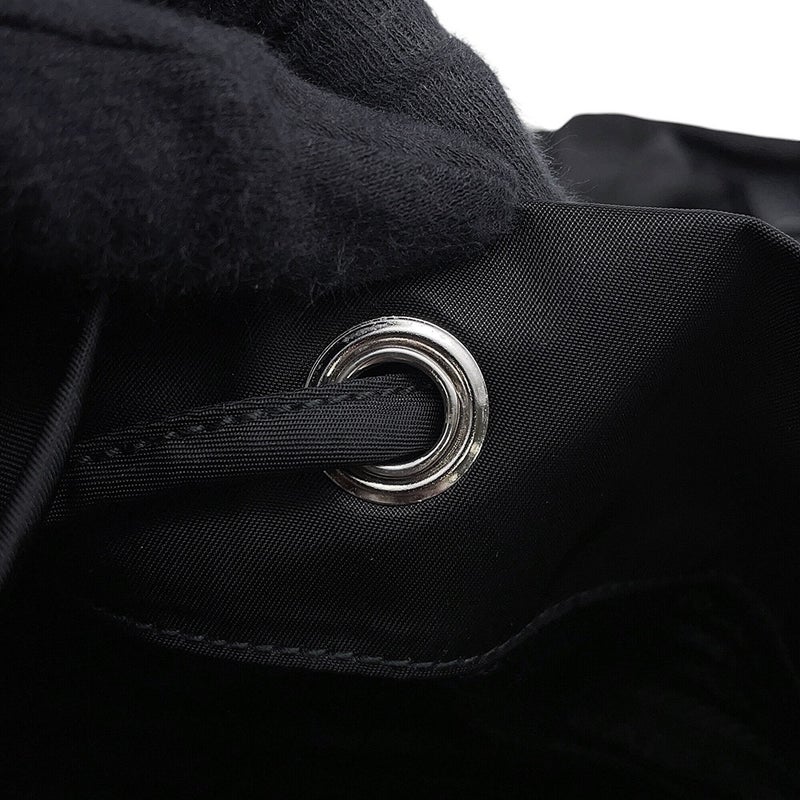 プラダ リュック ナイロン スパンコール バックパック 1BZ811 PRADA バッグ リュックサック 黒