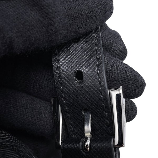 プラダ リュック ナイロン スパンコール バックパック 1BZ811 PRADA バッグ リュックサック 黒