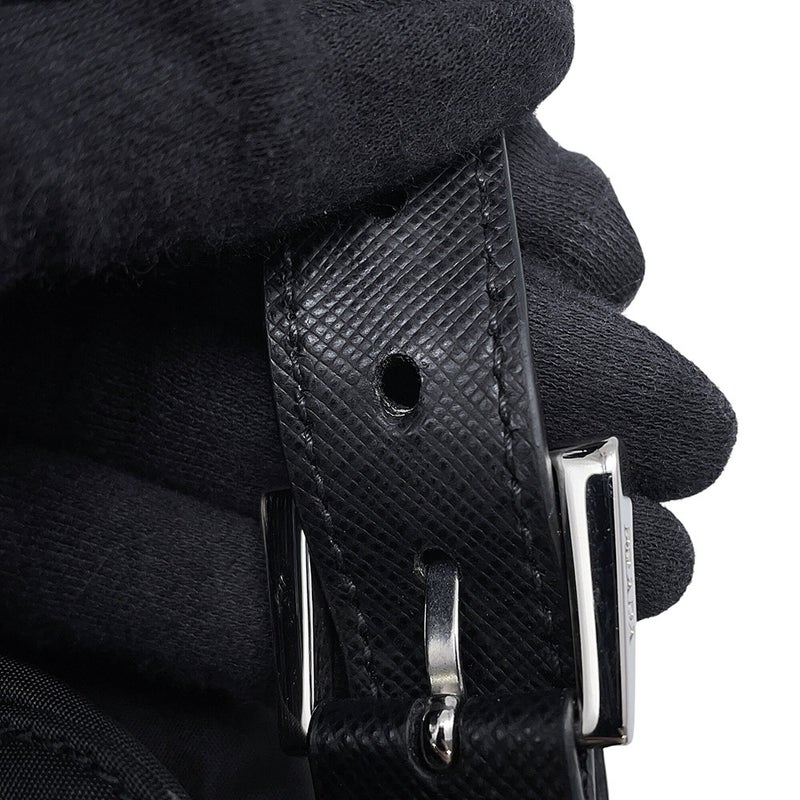 プラダ リュック ナイロン スパンコール バックパック 1BZ811 PRADA バッグ リュックサック 黒