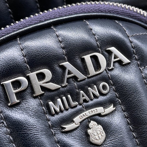 プラダ リュック ダイアグラム ロゴ バックパック 1BZ030 PRADA バッグ リュックサック 黒