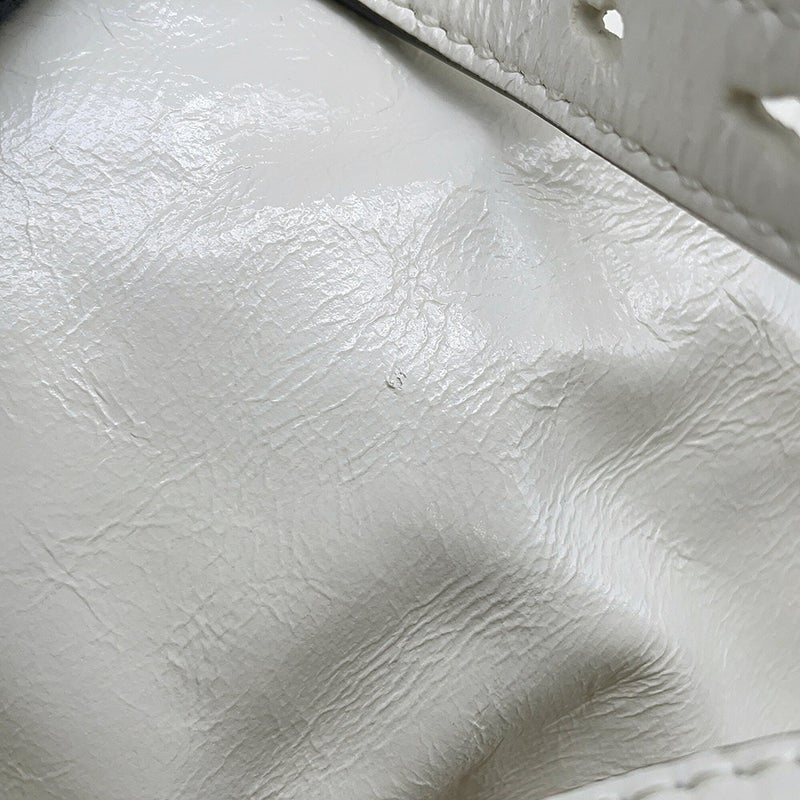 プラダ ハンドバッグ ダンクル トップハンドル ミニ ダングルレザー 1BB137 PRADA バッグ ショルダーバッグ 白