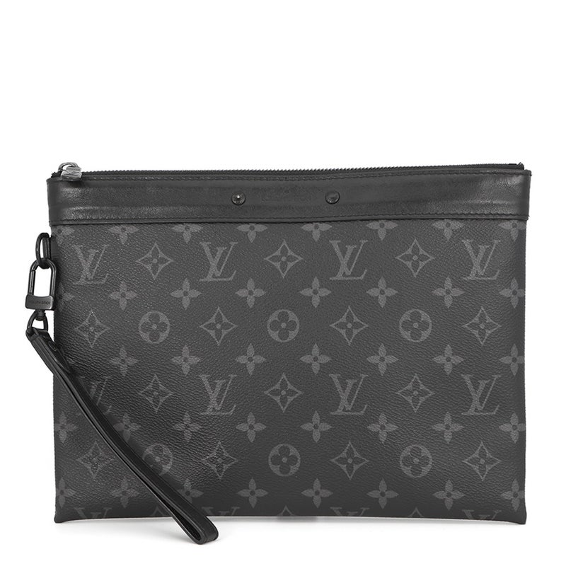 ルイヴィトン クラッチバッグ モノグラム・エクリプス ポシェット・トゥ・ゴー M81569 LOUIS VUITTON メンズ 黒