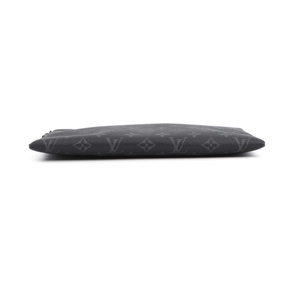 ルイヴィトン クラッチバッグ モノグラム・エクリプス ポシェット・トゥ・ゴー M81569 LOUIS VUITTON メンズ 黒