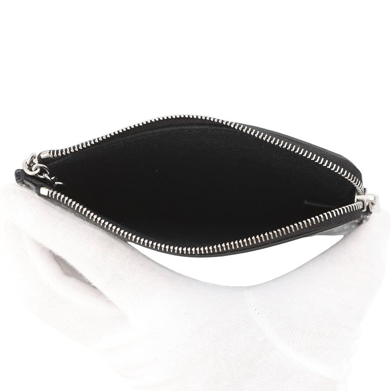 セリーヌ コインケース ロゴ 総柄 PVC 10B772 CELINE カードケース 黒 白