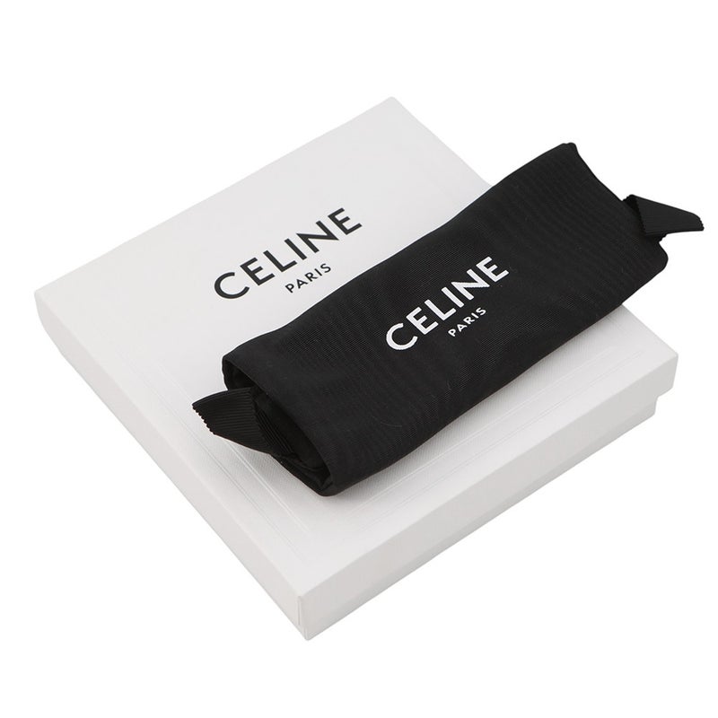 セリーヌ コインケース ロゴ 総柄 PVC 10B772 CELINE カードケース 黒 白