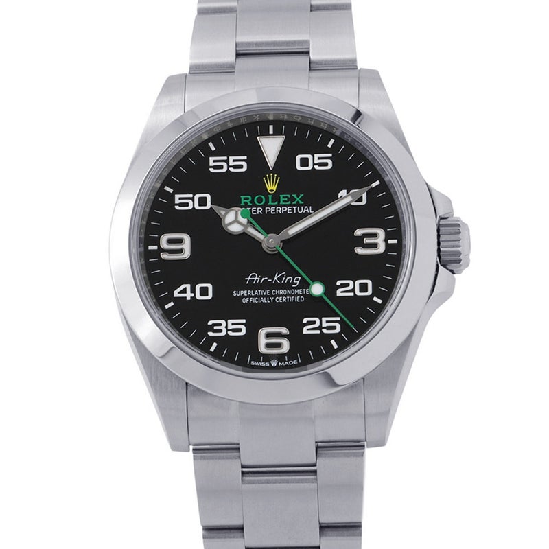 ロレックス エアキング ランダムシリアル ルーレット 126900 ROLEX 腕時計 黒文字盤