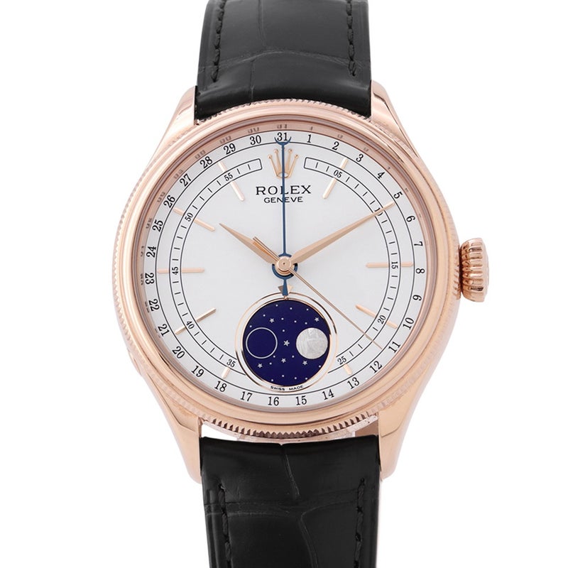 ロレックス チェリーニ ムーンフェイズ K18PGピンクゴールド 50535 ROLEX 腕時計 ウォッチ 白文字盤 エバーローズゴールド