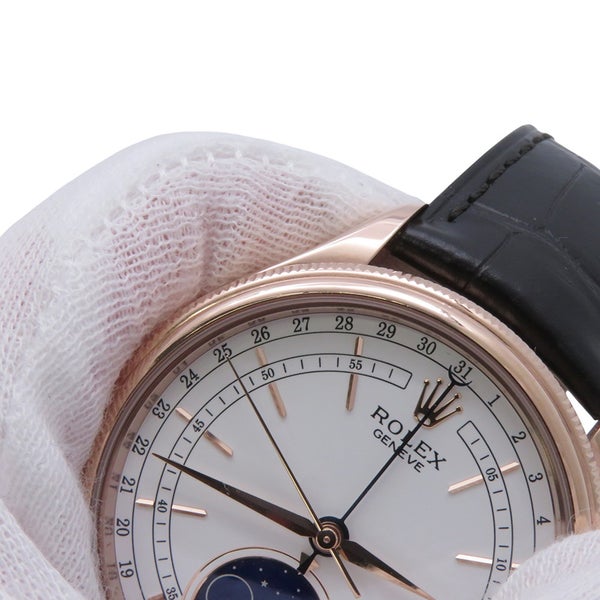 ロレックス チェリーニ ムーンフェイズ K18PGピンクゴールド 50535 ROLEX 腕時計 ウォッチ 白文字盤 エバーローズゴールド