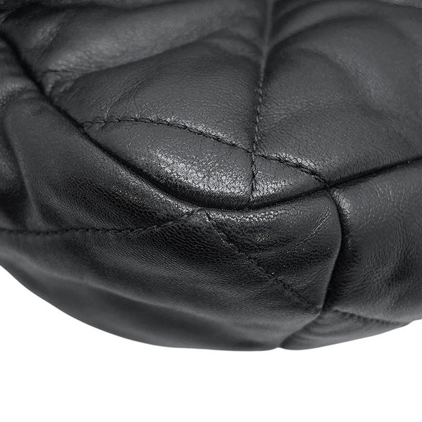シャネル チェーンショルダーバッグ CHANEL19 ディズヌフ ココマーク マキシ シャイニーラムスキン AS1162 CHANEL 2way 黒