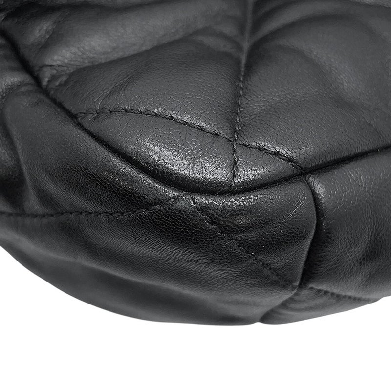シャネル チェーンショルダーバッグ CHANEL19 ディズヌフ ココマーク マキシ シャイニーラムスキン AS1162 CHANEL 2way 黒