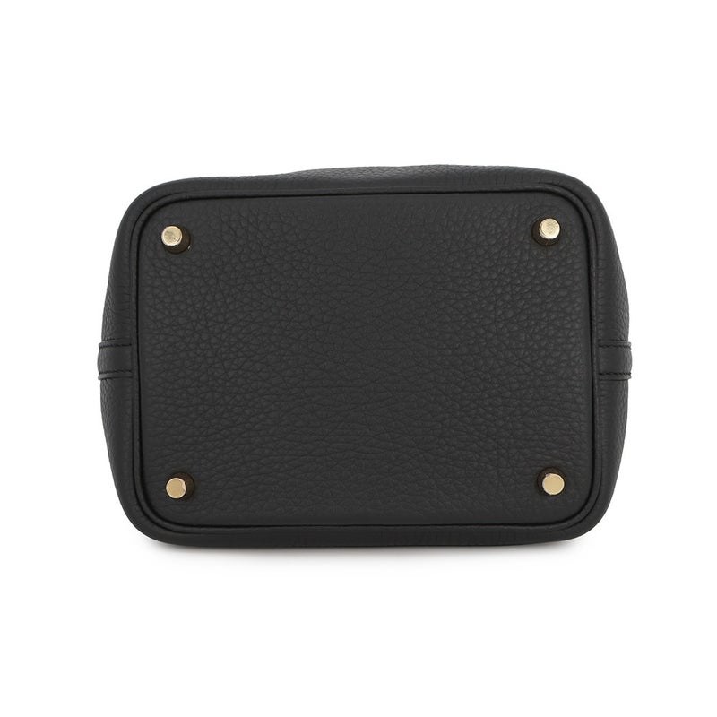 エルメス ハンドバッグ ピコタンロックPM ブラック/ゴールド金具 トリヨンクレマンス G刻印 黒