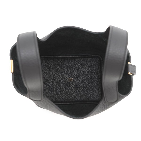 エルメス ハンドバッグ ピコタンロックPM ブラック/ゴールド金具 トリヨンクレマンス G刻印 黒