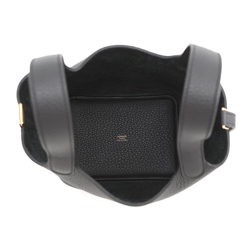 エルメス ハンドバッグ ピコタンロックPM ブラック/ゴールド金具 トリヨンクレマンス G刻印 黒
