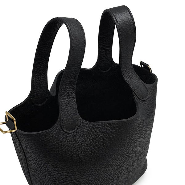 エルメス ハンドバッグ ピコタンロックPM ブラック/ゴールド金具 トリヨンクレマンス G刻印 黒