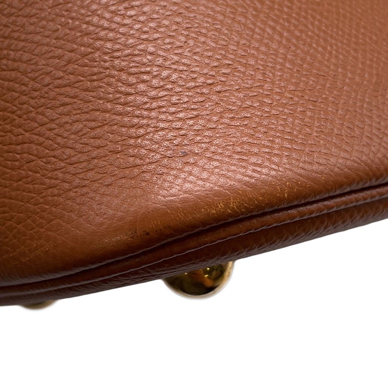 エルメス ハンドバッグ ボリード31 ゴールド/ゴールド金具 クシュベル □B刻印 ２wayショルダー