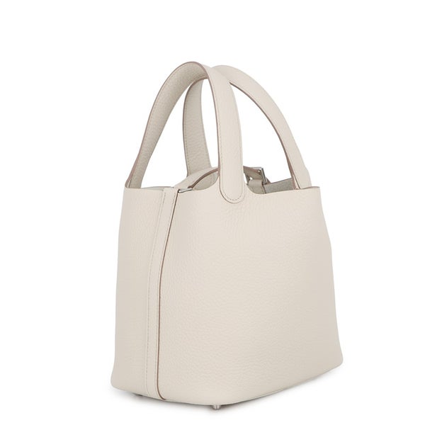 エルメス ハンドバッグ ピコタンロックPM ベトン/シルバー金具 トリヨンクレマンス K刻印 HERMES トートバッグ