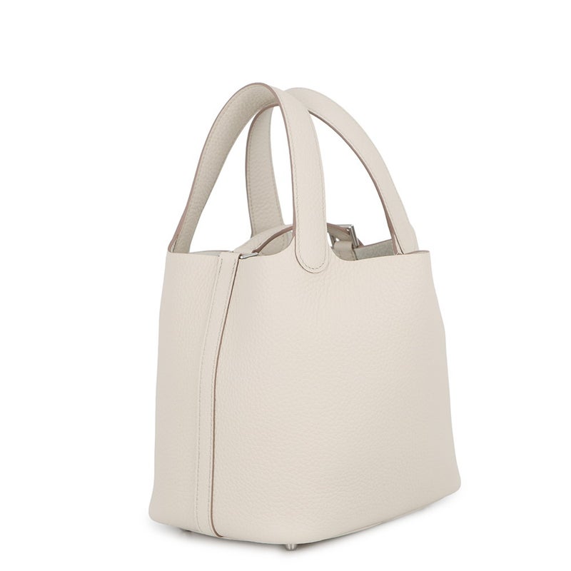 エルメス ハンドバッグ ピコタンロックPM ベトン/シルバー金具 トリヨンクレマンス K刻印 HERMES トートバッグ