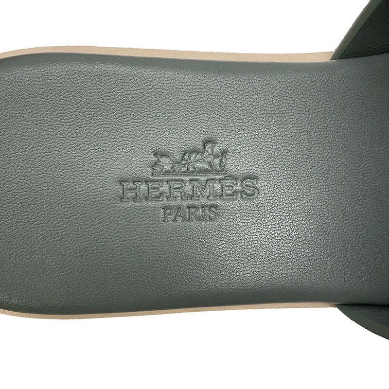 エルメス サンダル エズ 30 Eze シェーブル・ヴェロア レディースサイズ35 HERMES 靴