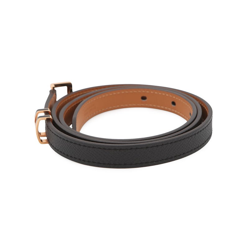 エルメス ポップH ベルト ブラック/ピンクゴールド金具 エプソン Y刻印 サイズ85 HERMES べルト 黒