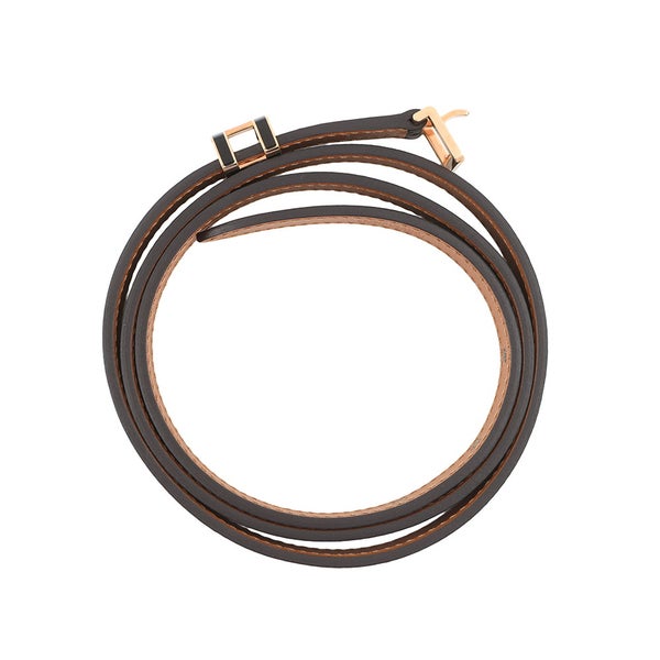 エルメス ポップH ベルト ブラック/ピンクゴールド金具 エプソン Y刻印 サイズ85 HERMES べルト 黒
