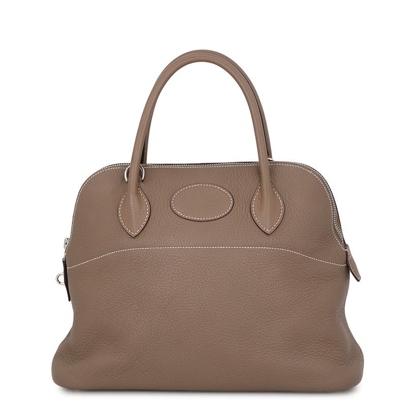 エルメス ハンドバッグ ボリード31 エトゥープ/シルバー金具 トリヨンクレマンス □I刻印 HERMES Bolide 2way