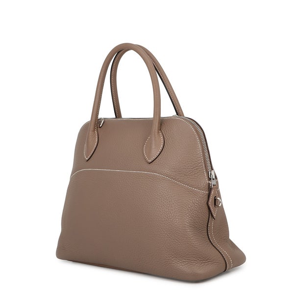 エルメス ハンドバッグ ボリード31 エトゥープ/シルバー金具 トリヨンクレマンス □I刻印 HERMES Bolide 2way
