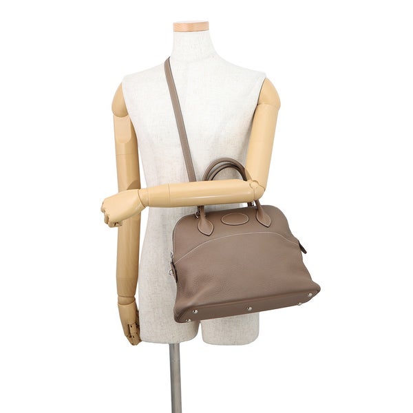 エルメス ハンドバッグ ボリード31 エトゥープ/シルバー金具 トリヨンクレマンス □I刻印 HERMES Bolide 2way