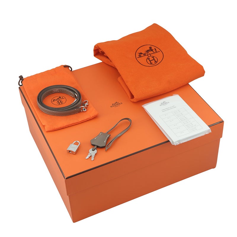 エルメス ハンドバッグ ボリード31 エトゥープ/シルバー金具 トリヨンクレマンス □I刻印 HERMES Bolide 2way