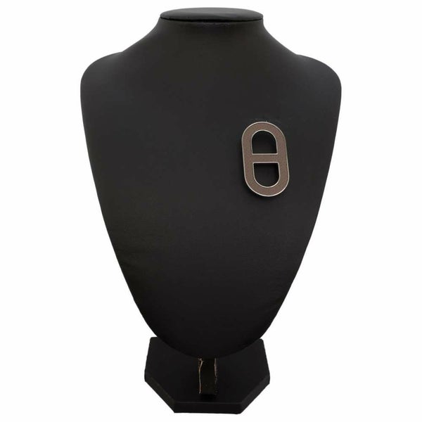 エルメス ブローチ シェーヌダンクル エタン/シルバー金具 ヴォーエプソン HERMES アクセサリー