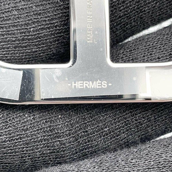 エルメス ブローチ シェーヌダンクル エタン/シルバー金具 ヴォーエプソン HERMES アクセサリー