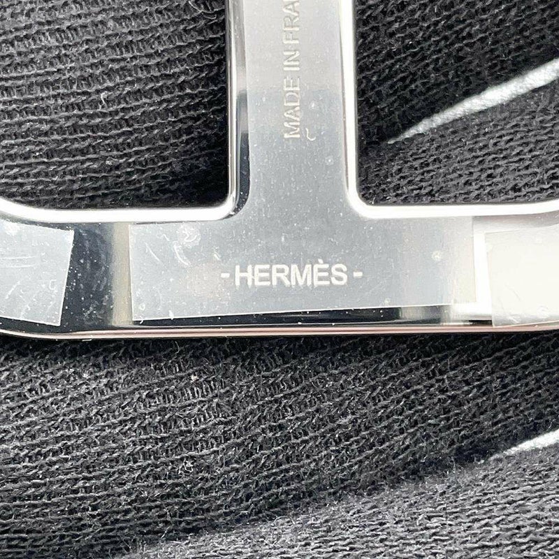 エルメス ブローチ シェーヌダンクル エタン/シルバー金具 ヴォーエプソン HERMES アクセサリー