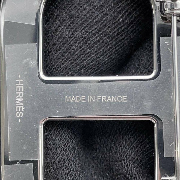 エルメス ブローチ シェーヌダンクル エタン/シルバー金具 ヴォーエプソン HERMES アクセサリー