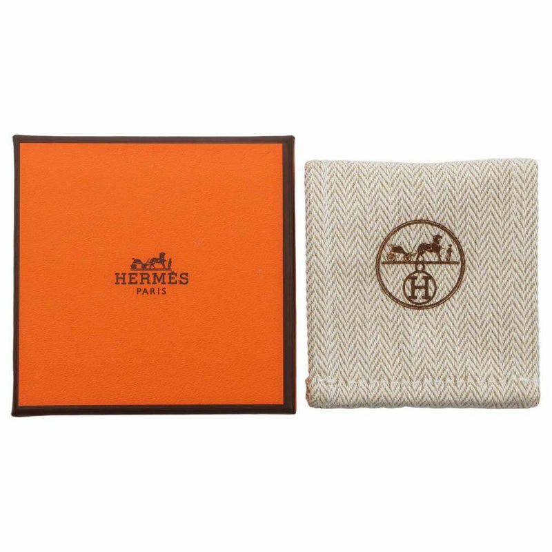 エルメス ブローチ シェーヌダンクル エタン/シルバー金具 ヴォーエプソン HERMES アクセサリー