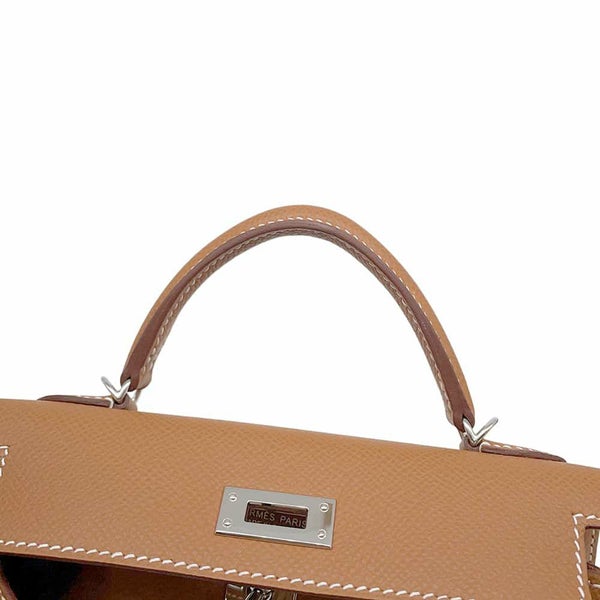 エルメス ハンドバッグ ミニケリードゥ 外縫い ゴールド/シルバー金具 エプソン W刻印 2wayショルダー