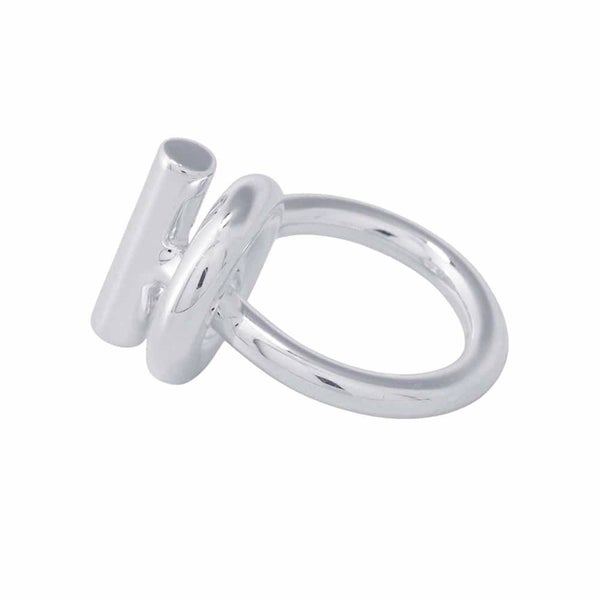 エルメス リング エシャペ MM SV925シルバー リングサイズ49 HERMES ジュエリー 指輪 Echapee