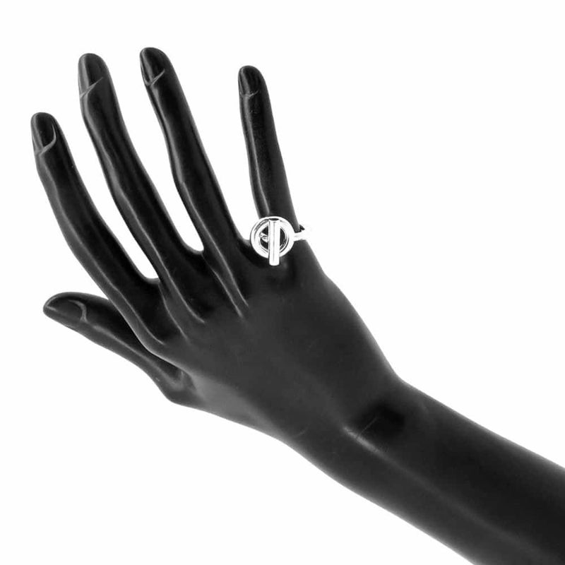 エルメス リング エシャペ MM SV925シルバー リングサイズ49 HERMES ジュエリー 指輪 Echapee