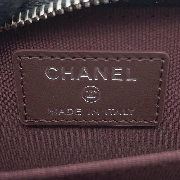 シャネル コインケース クラシック ジップコインパース マトラッセ ココマーク キャビアスキン AP0216 CHANEL 黒