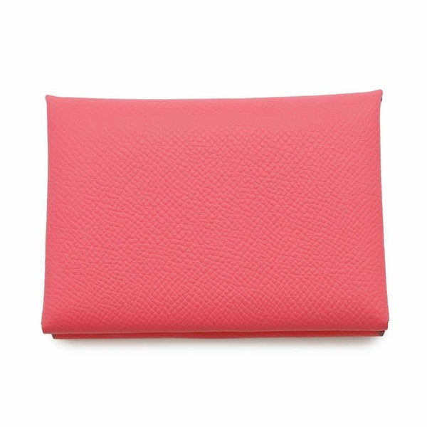 エルメス コインケース カルヴィ デュオ ローズアザレ/シルバー金具 エプソン B刻印