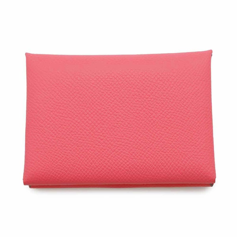 エルメス コインケース カルヴィ デュオ ローズアザレ/シルバー金具 エプソン B刻印